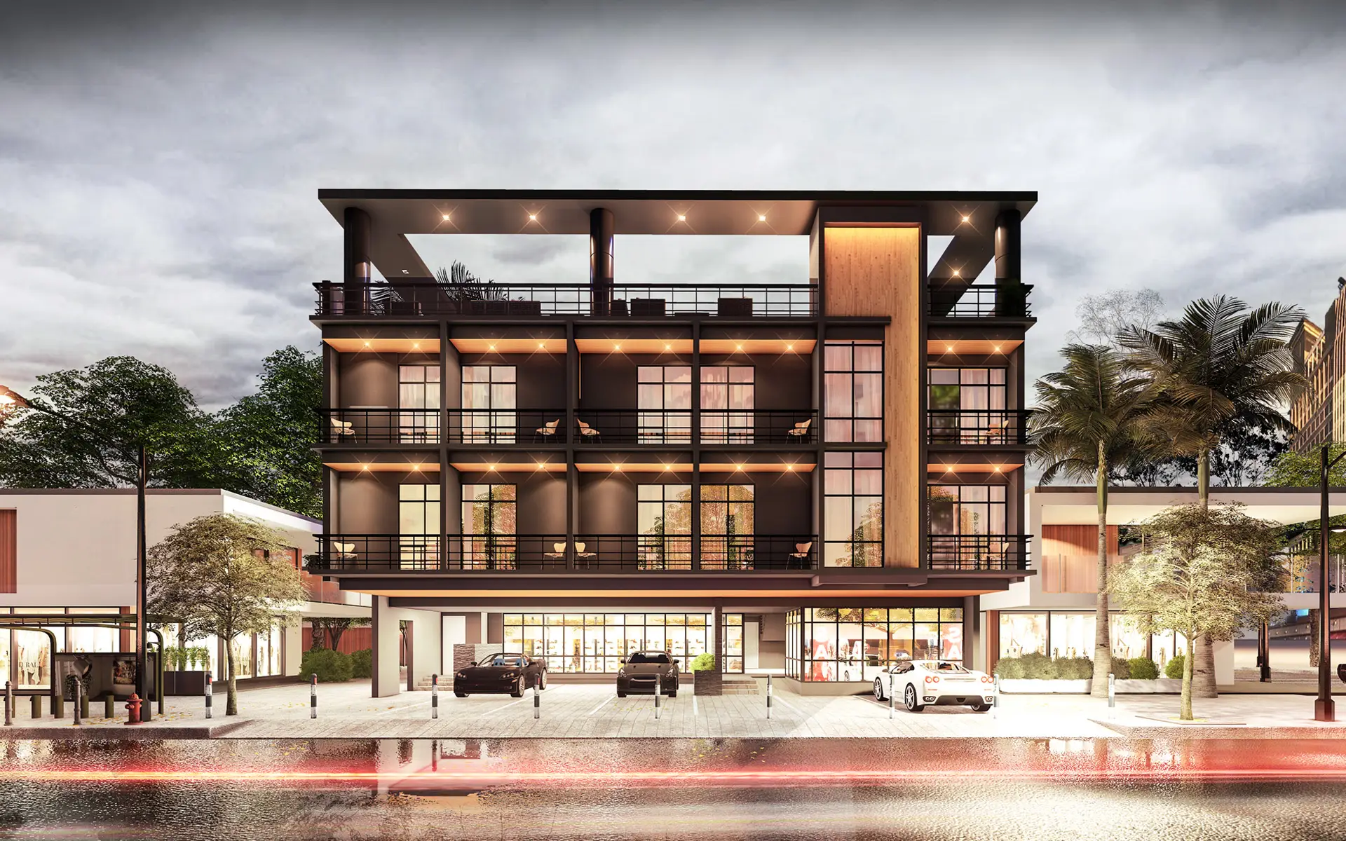 CGS Residence is a four-level small apartment building design in Cebu City