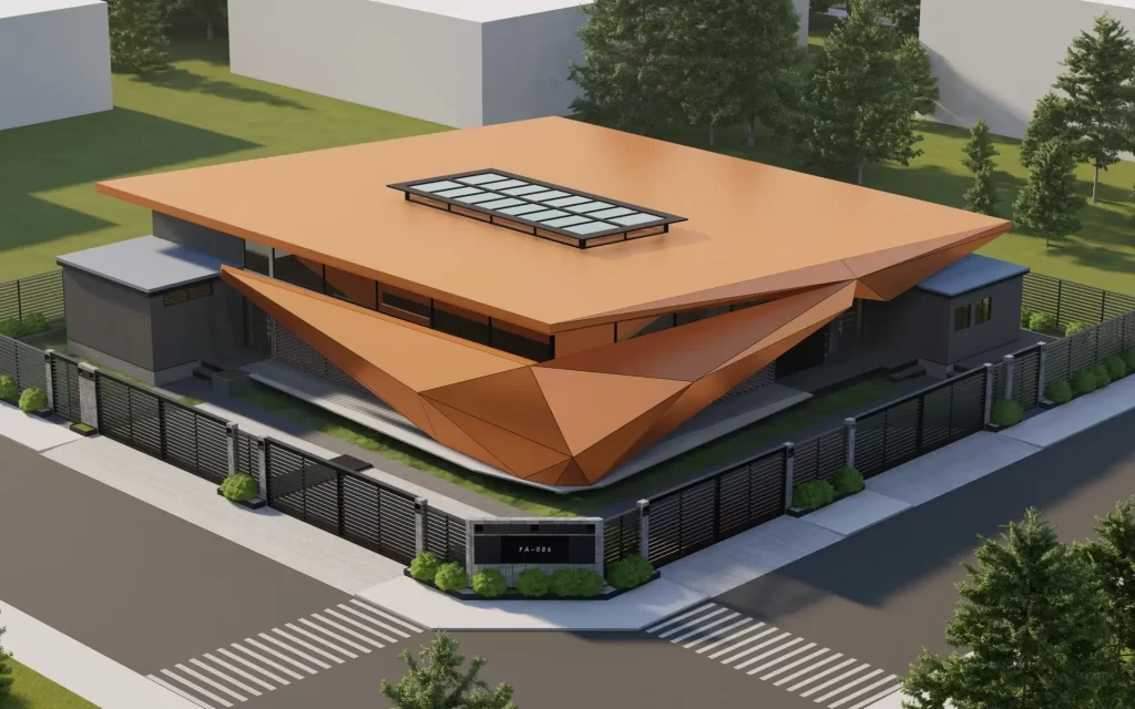 The unique house design by Best Metamodern Architect transforming sculpture into a residence