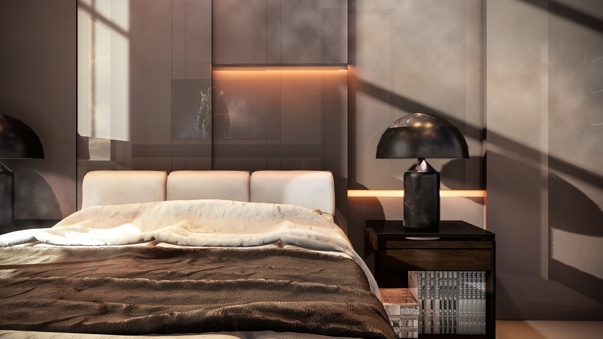 Proposed modern and tropical bedroom theme for CGS Residence