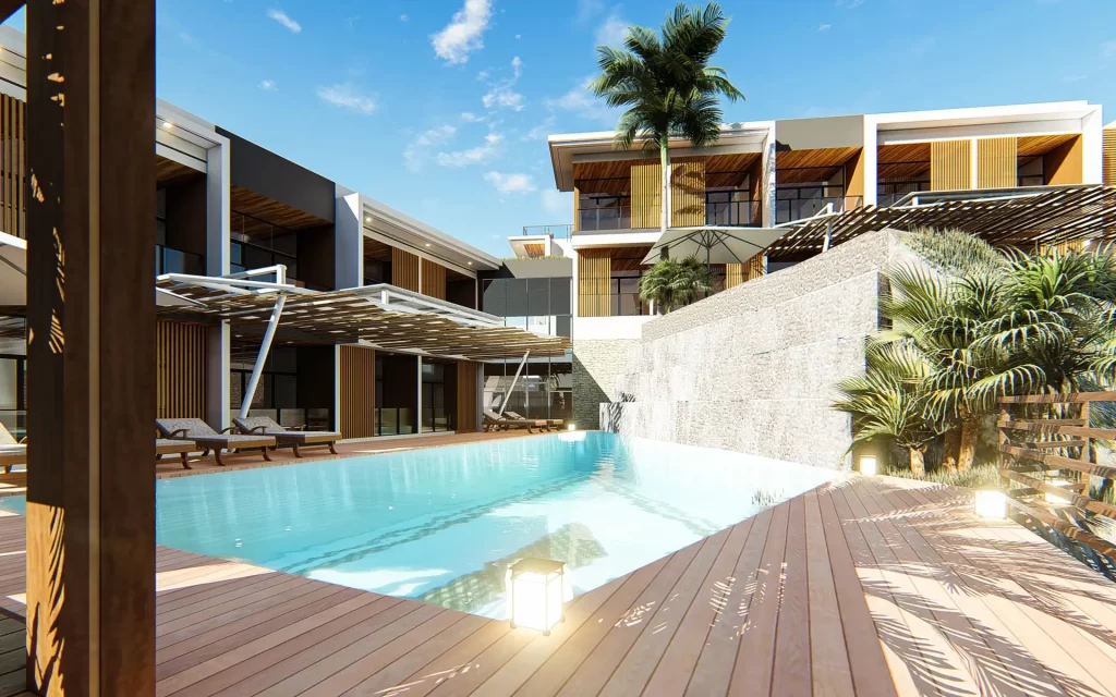 Family pools and other water amenities.