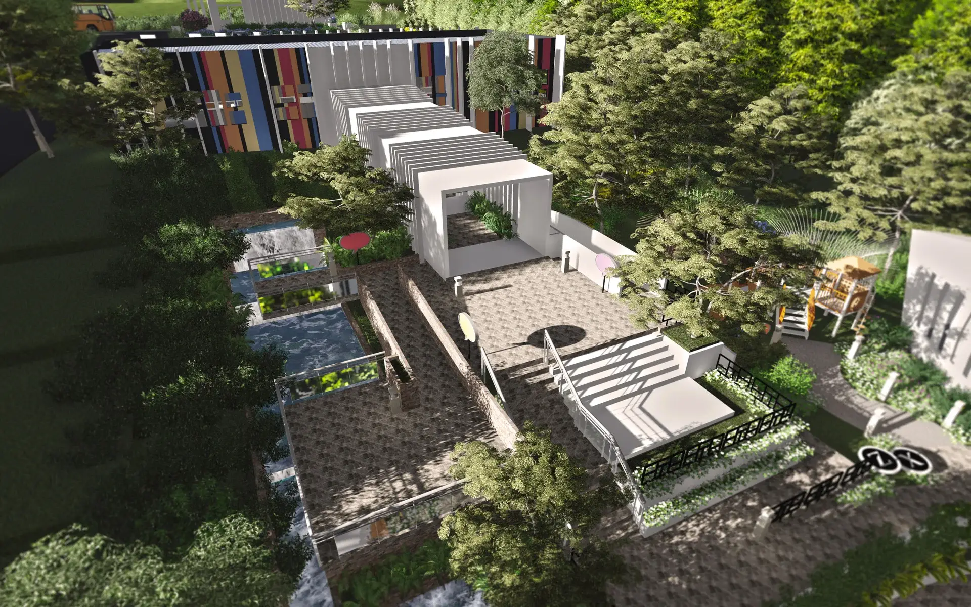 The transition corridor of the Mars Ravelo Komiks Museum in Tagaytay City