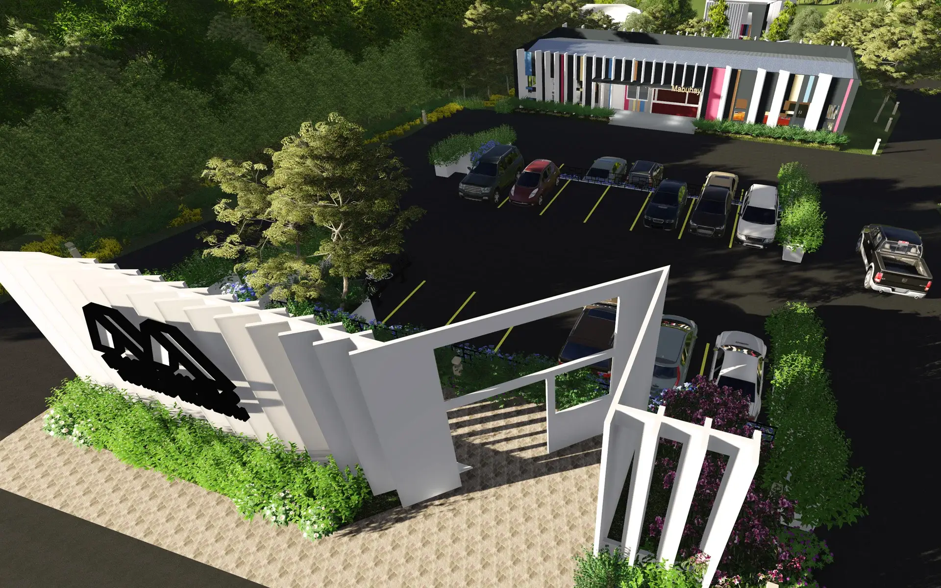 Parking spaces for the Mars Ravelo Komiks Museum