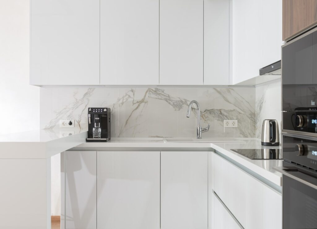 Marble often has a beautiful vein appearance, costlier, and is often used in high-end projects.