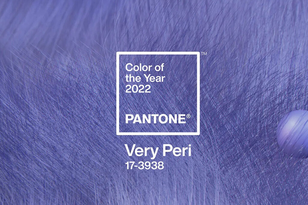 Very Peri named as the the Pantone Color of the Year selection for 2022