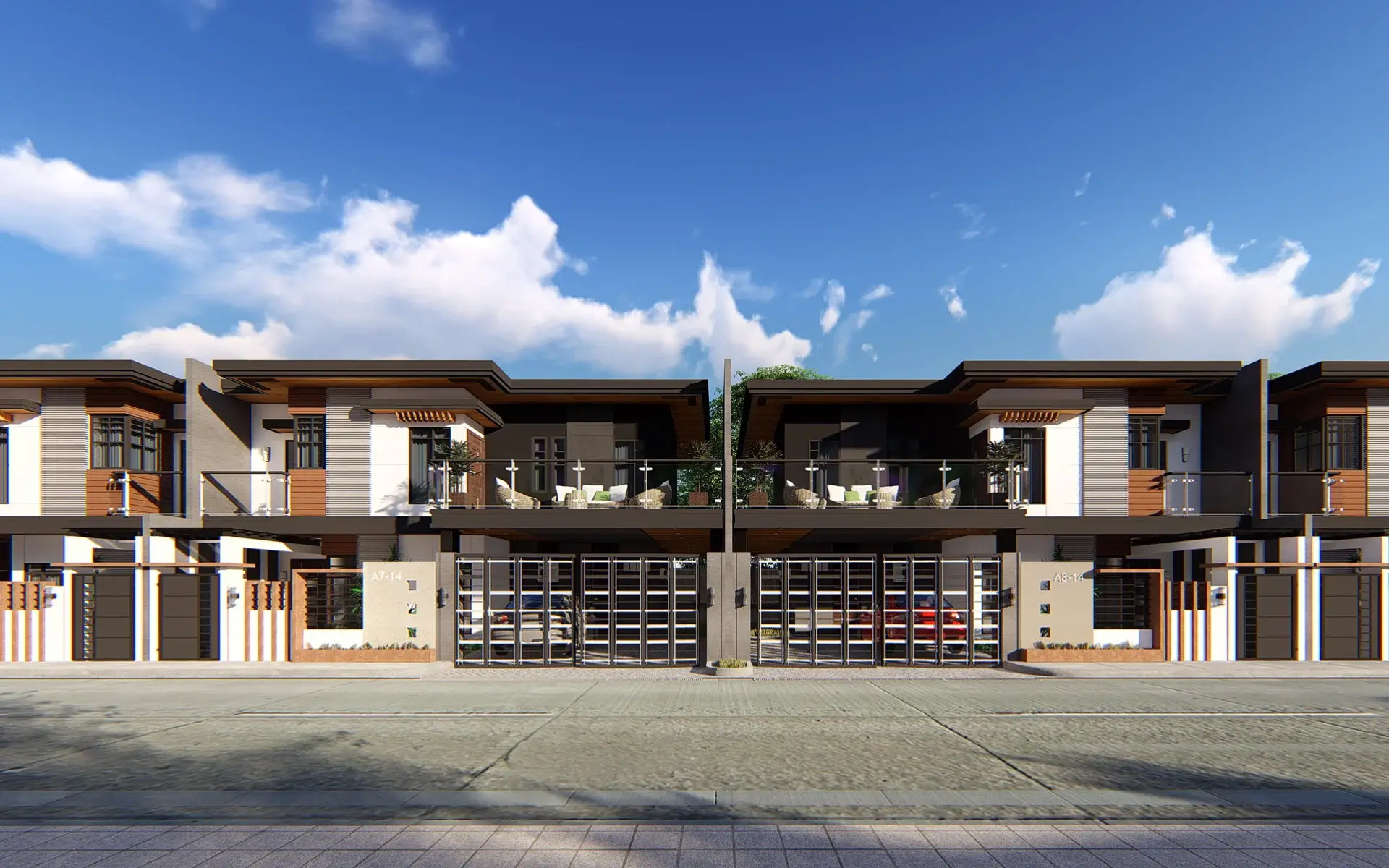 Best luxury modern townhouse design concepts and ideas for property development in the Philippines.