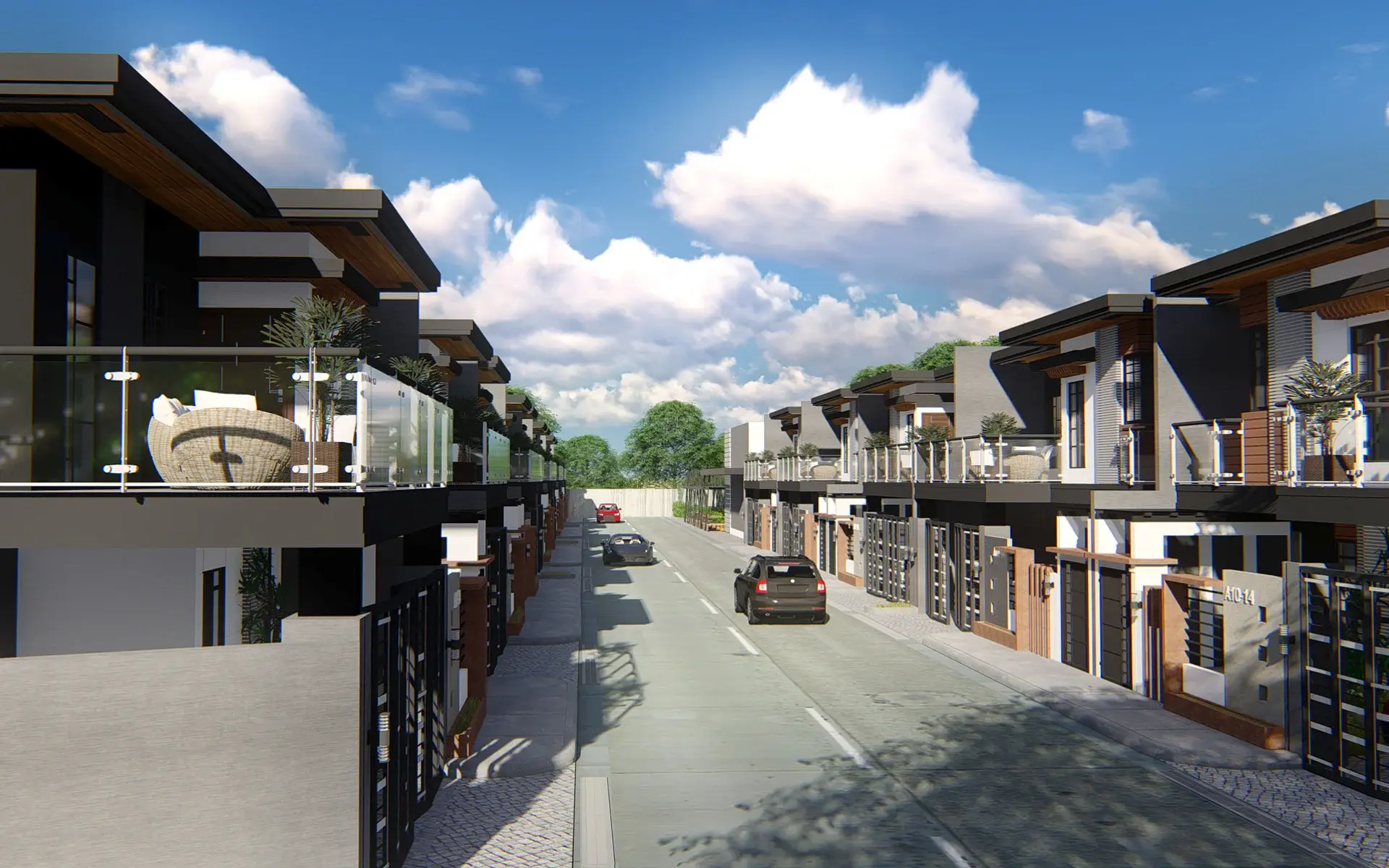 Quality high-end townhouse design with efficient and excellent master planning proposed by top architects in the Philippines.