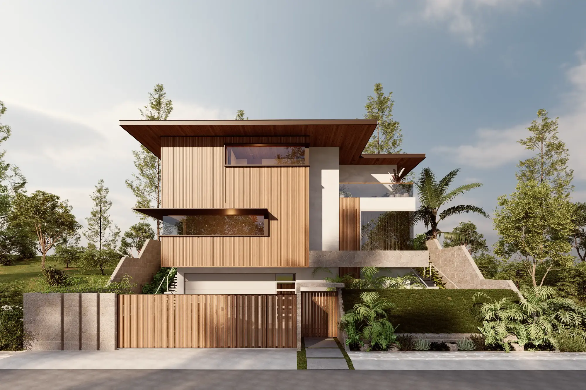 The Four Court House by Fulgar Architects