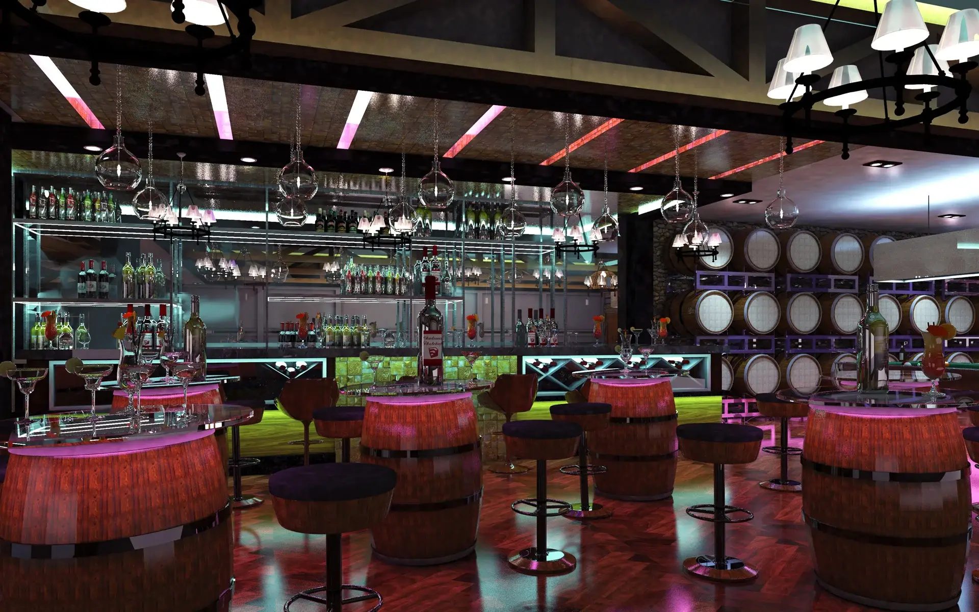 Watering hole bar for whiskey and beer station at The Fortress Subic hotel design