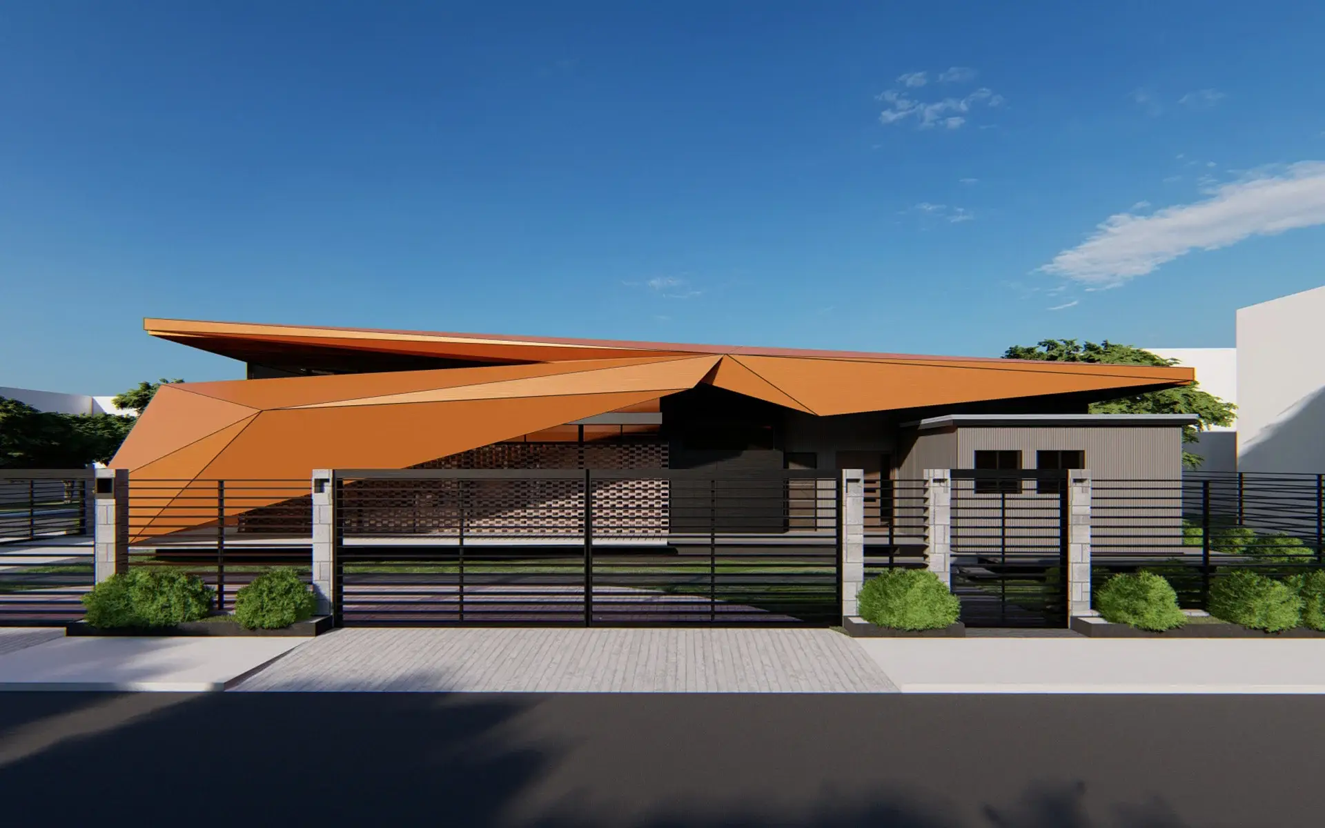 The Swan House by Best Meta-modern Fulgar Architect as unique house design with sculptural forms