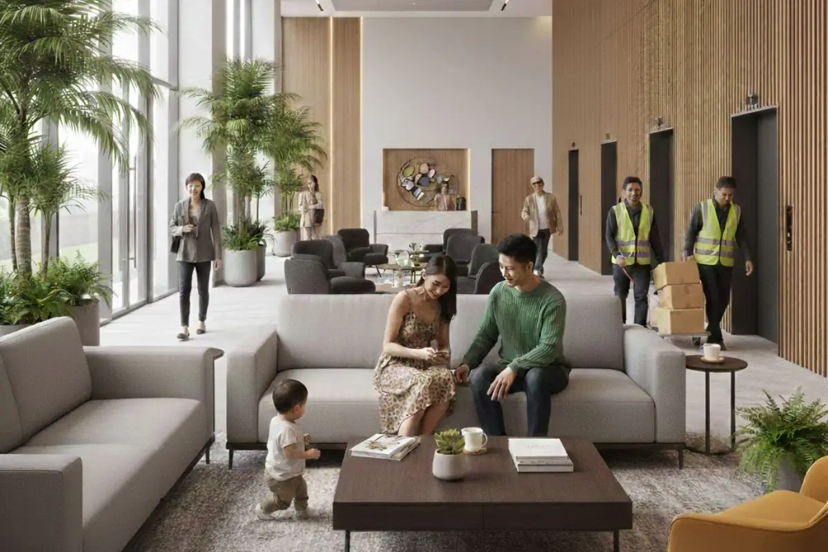 People using an organized building space that supports change without disruption