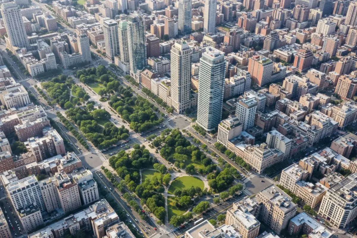 Connected urban districts demonstrating architectural strategy at the urban scale maintaining coherence