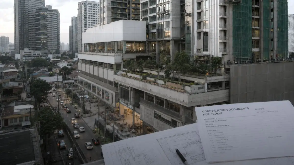 Contemporary mixed-use development illustrating the Architect of Record's role in coordinating design, documentation, and project delivery in the Philippines.